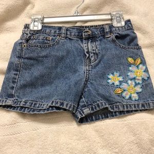 Squeeze Denim shorts with Flowers Sz 6